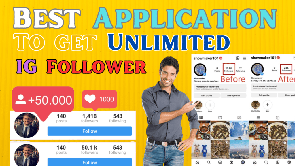 Get Real IG Followers from FireFollower App.