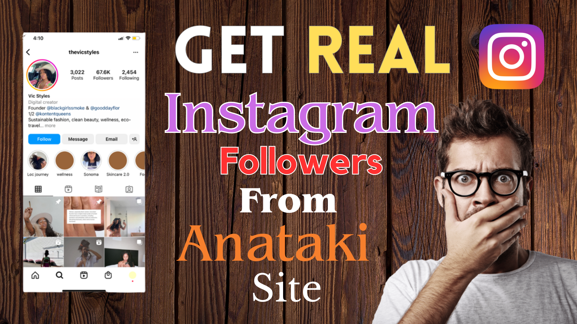 Get Real IG Followers from Anatki Site.